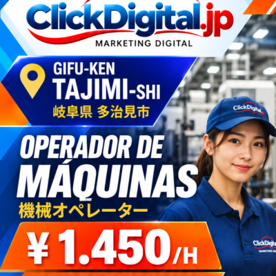 Operação de máquinas para produção, processamento de pequenas peças | Tajimi-shi, Gifu-ken | ¥1.450/h | Nº da vaga : CD-Tajimi-0383