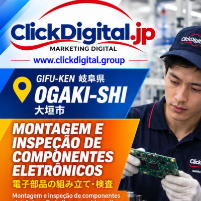 Componentes Eletrônicos | Operador de Máquinas | Ogaki-shi, Gifu-ken | ¥1.580/h | Nº da vaga : CD-Ogaki-095