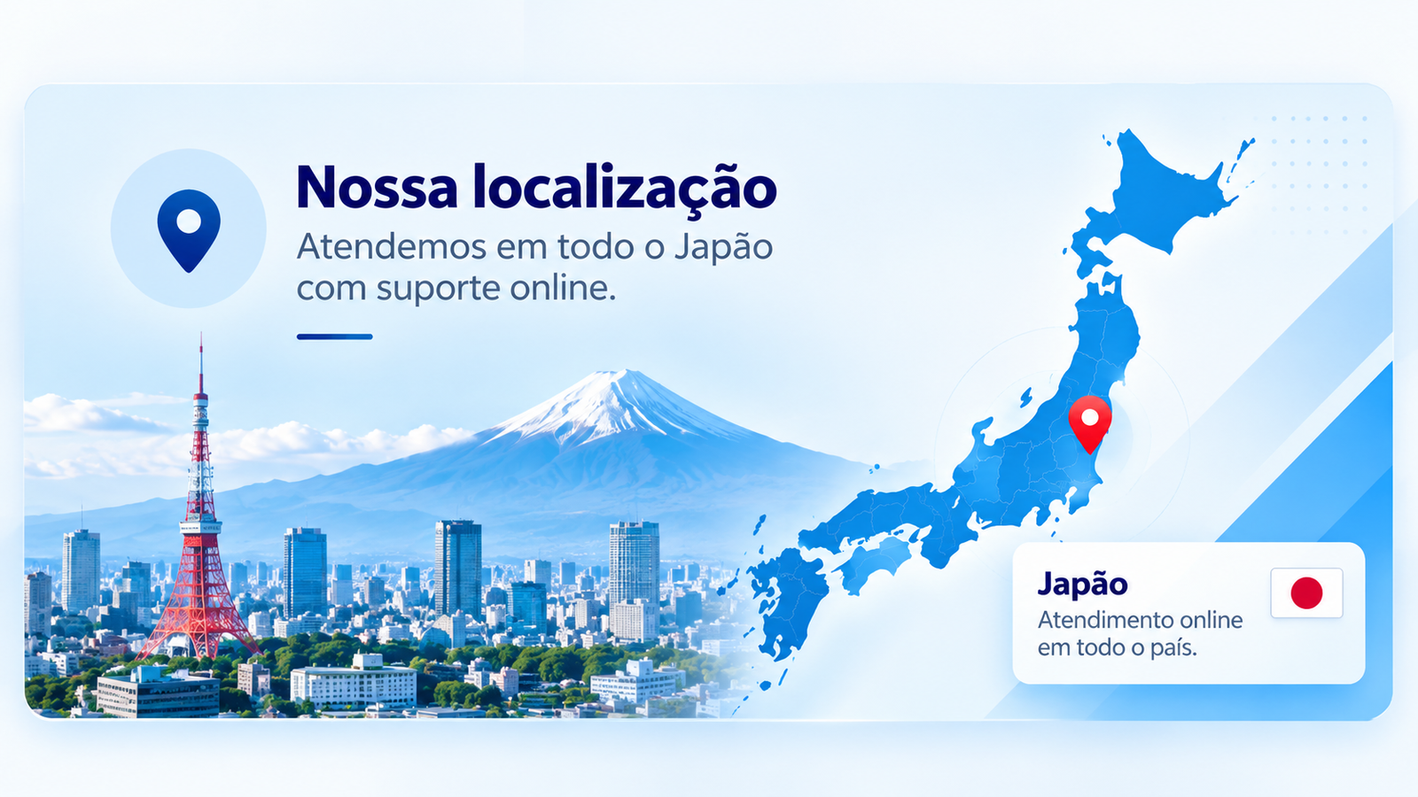 Nossa localização no Japão